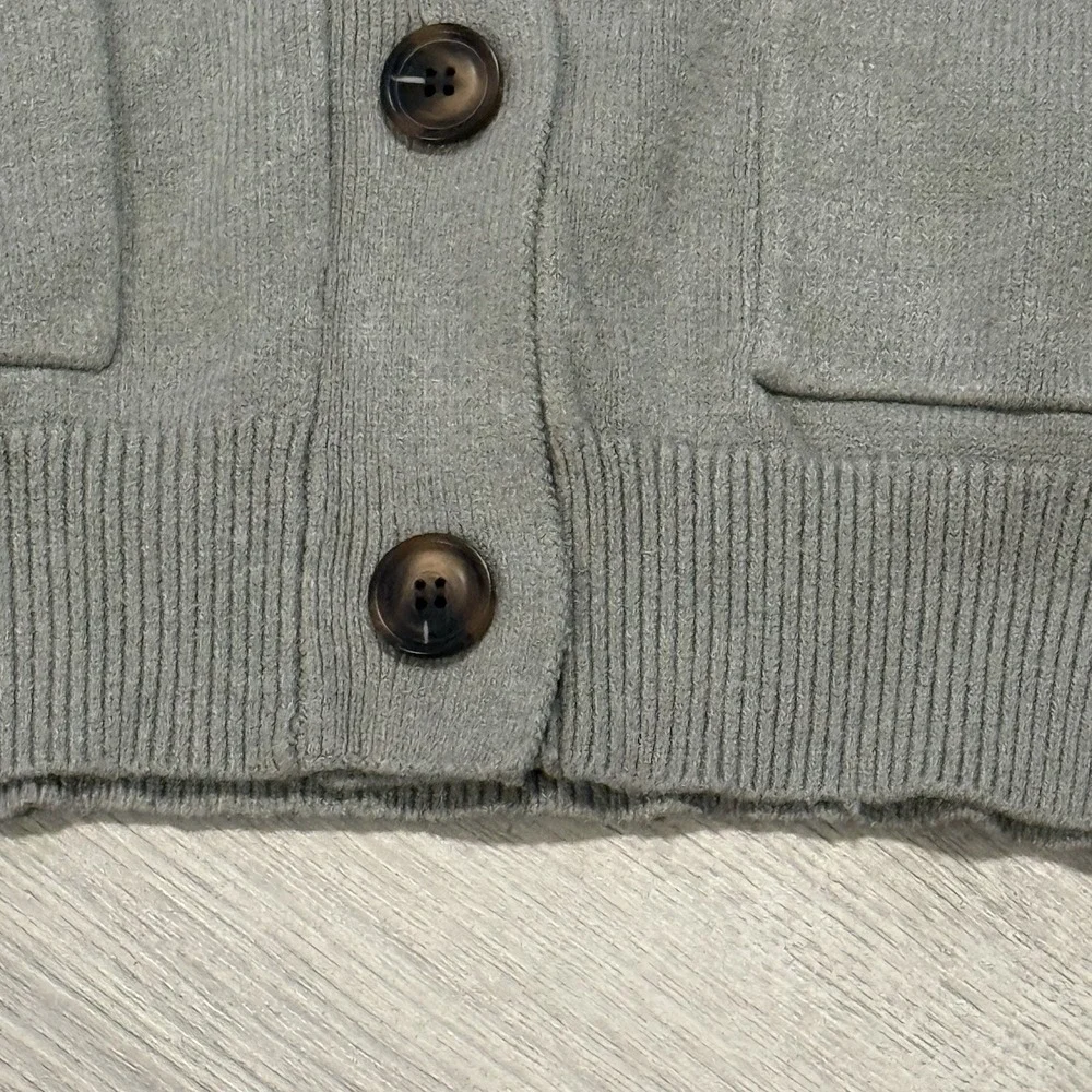 Philosophy Cardigan XS Short Fit Olive Green - Picture 7 of 15